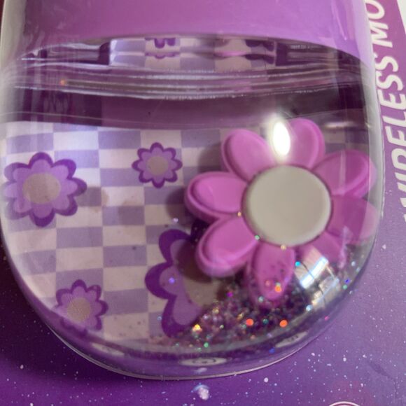 New Water Glitter Sparkles Kawaii Glitter Explosion Camp Wireless Computer Mouse - Picture 1 of 5